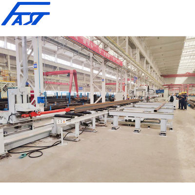 Steel Construction China CNC 3D Beam Drill Band Saw Production Line