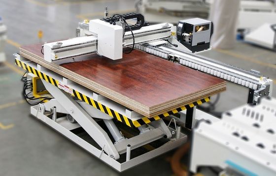 Woodworking 1325 Auto Nesting CNC Router Machine 4 X 8ft Vacuum Bed 9kw Wood Automatic Multi-Spindles Head 3d 1220*2440m